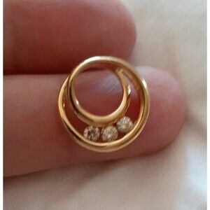 14k pendant genuine diamond 14 karat solid gold pendant for necklace choker